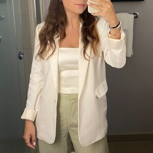 Abercrombie White Blazer